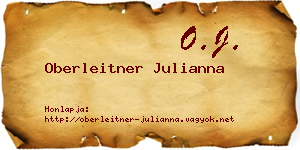 Oberleitner Julianna névjegykártya